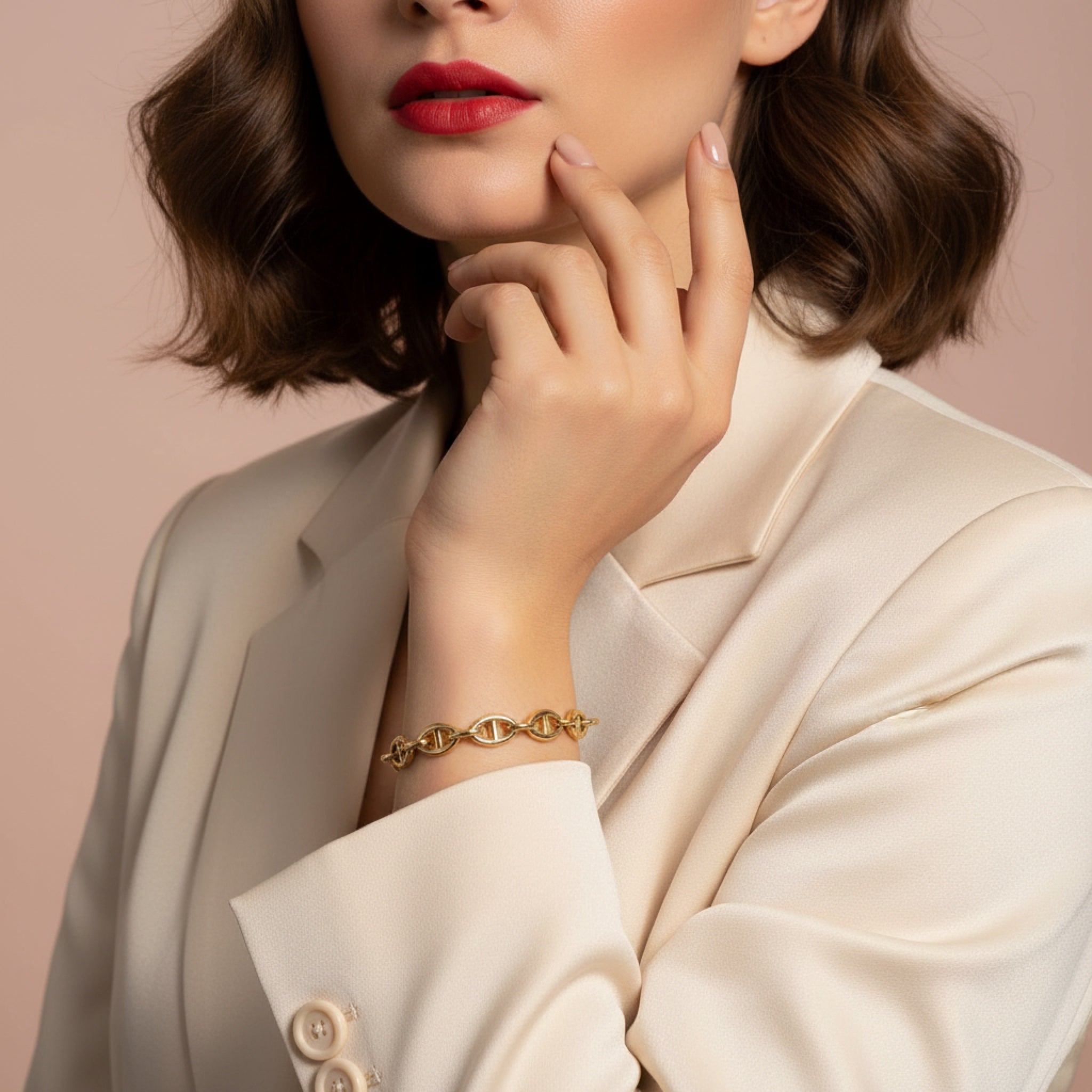 Chaine en maille Mia dorée