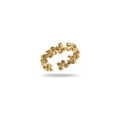 Bague fleur dorée