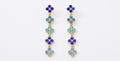 Boucle d'oreille Azura bleu